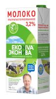Молоко ультрапастеризованное 3,2% 1л Эконива 
