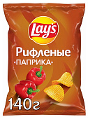 Чипсы Lays Паприка рифленые 140г