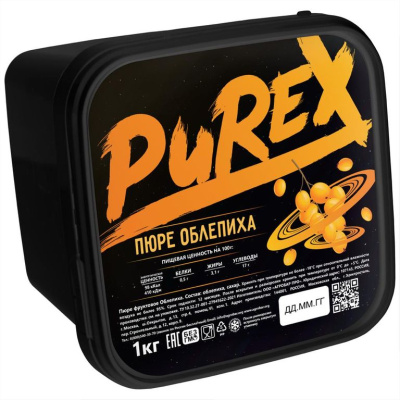 Пюре Агробар (AGROBAR) облепиха с/м 1кг PUREX