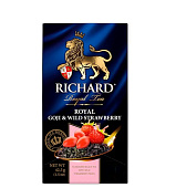 Чай RICHARD Royal Goji & Wild Strawberry черный 200пакетиков*1,7г сашет
