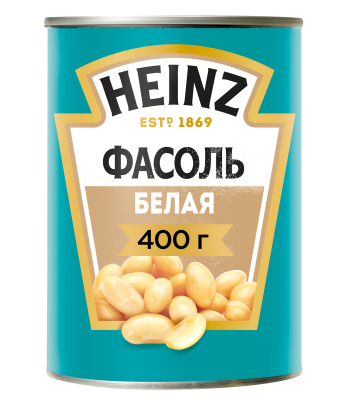 Фасоль Heinz белая в собственном соку 400г