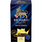Чай RICHARD Royal Lemon черный 200пакетиков*1,7г сашет