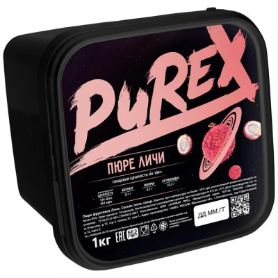 Пюре Агробар (AGROBAR) личи с/м 1кг PUREX