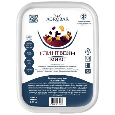 Пюре Агробар (AGROBAR) глинтвейн с/м 250г 